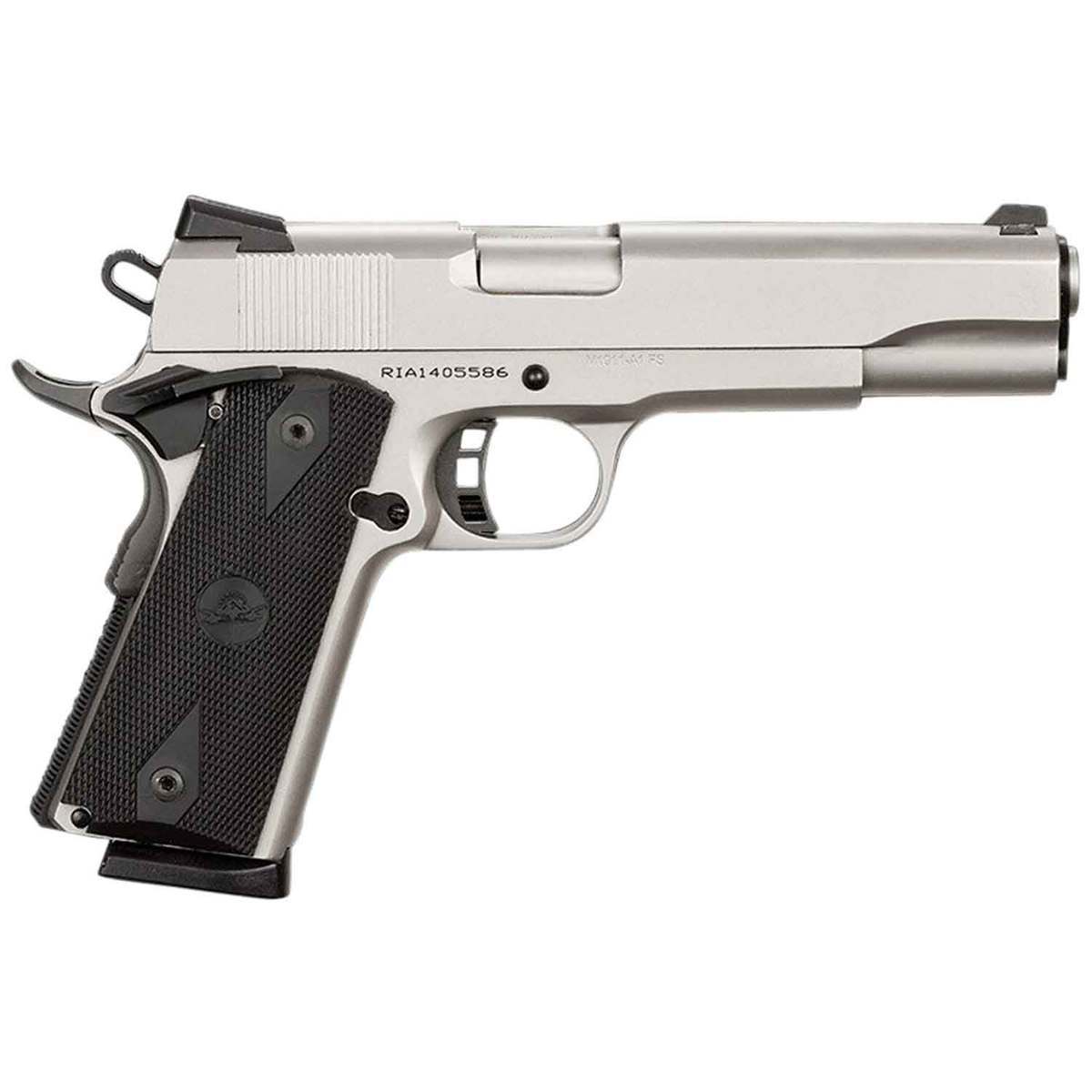 Rock Island Armory Rock Standard 45 Auto (ACP) 5in Nickel Pistol - 8+1 Rounds