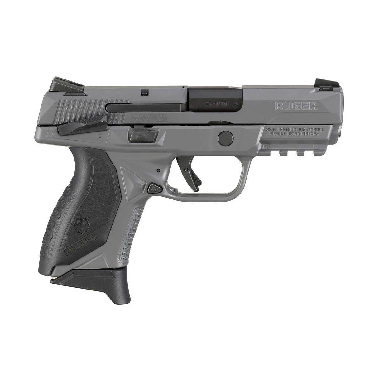 Ruger American Pistol Compact 45 Auto (ACP) 3.75in Gray Cerakote Pistol - 7+1 Rounds