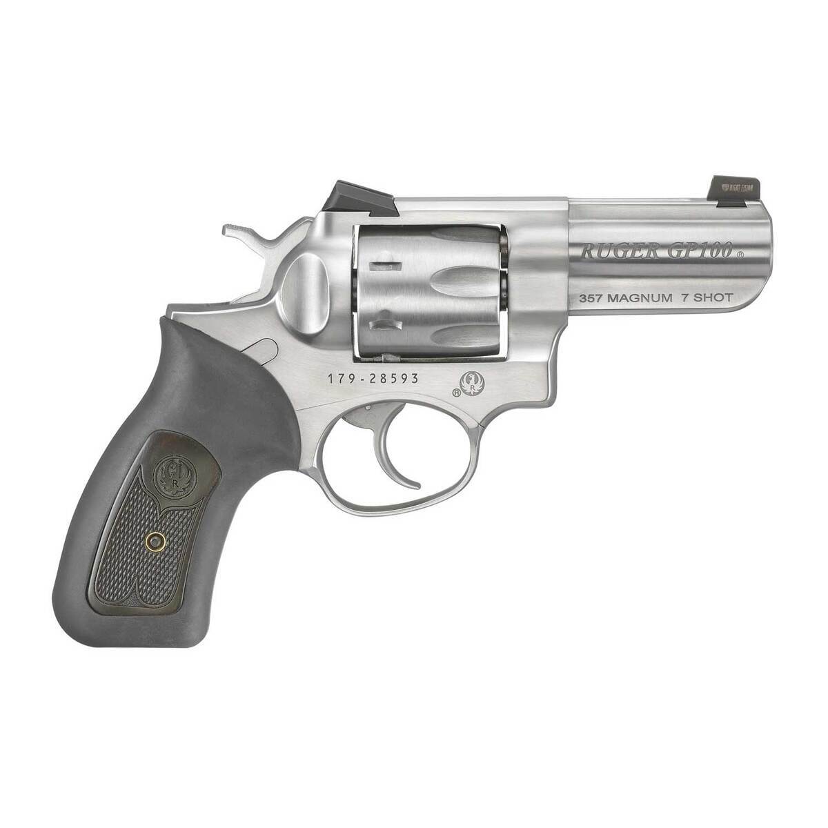 Ruger GP100 357 Magnum 3in Stainless Revolver - 7 Rounds
