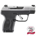 Ruger LCP MAX 75th Anniversary 380 Auto (ACP) 2.80in Matte Stainless with Polished Sides Pistol - 10+1 Rounds