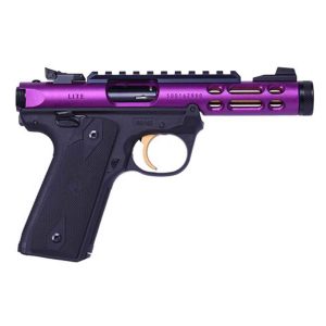 Ruger Mark IV 22/45 Lite 22 Long Rifle 4.4in Purple/Gold Pistol - 10+1 Rounds