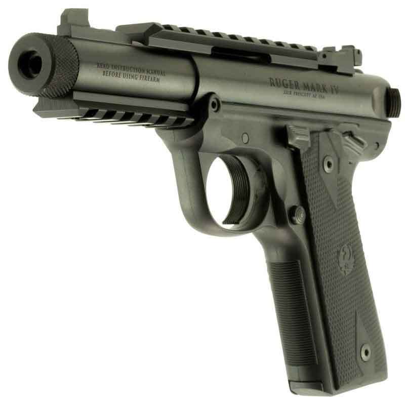 Ruger Mark IV 22/45 Tactical 22 Long Rifle 4.4in Blued Pistol - 10+1 Rounds - Image 2