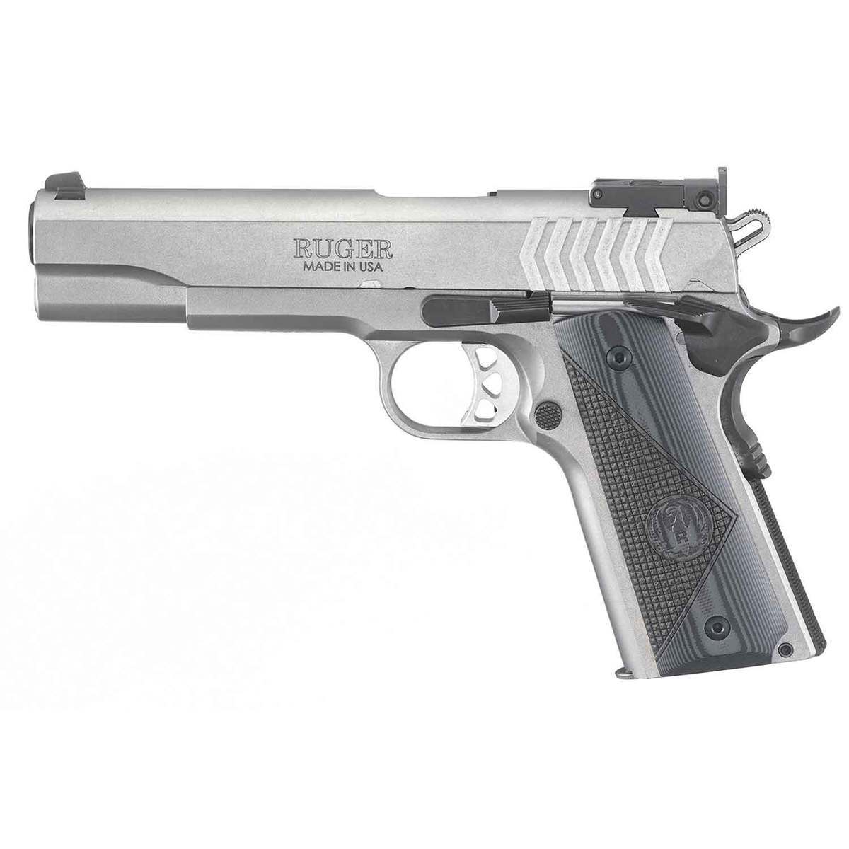 Ruger SR1911 Target 9mm Luger 5in Low Glare Stainless Pistol - 9+1 Rounds - Image 2