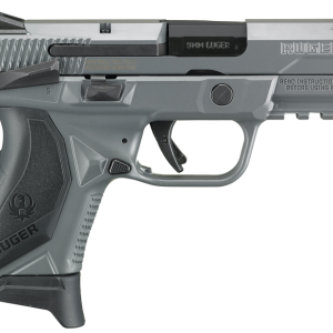 Ruger American Compact Gray 9mm 3.55" Barrel 17-Rounds Novak LoMount Carry Sights