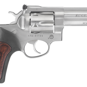 Ruger GP100 Stainless .357 Mag 4.2" Barrel 6-Rounds Fiber Optic Sight - HANDGUNS - Miami Shooters Supply