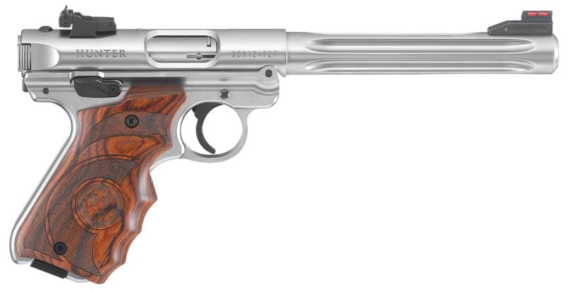 Ruger Mark IV Hunter Stainless .22 LR 6.88" Barrel 10-Rounds Target Grip