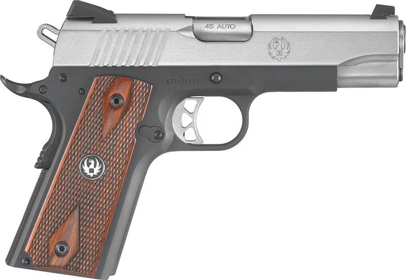 Ruger SR1911 Lightweight Commander .45 ACP 4.25" Barrel 7-Rounds