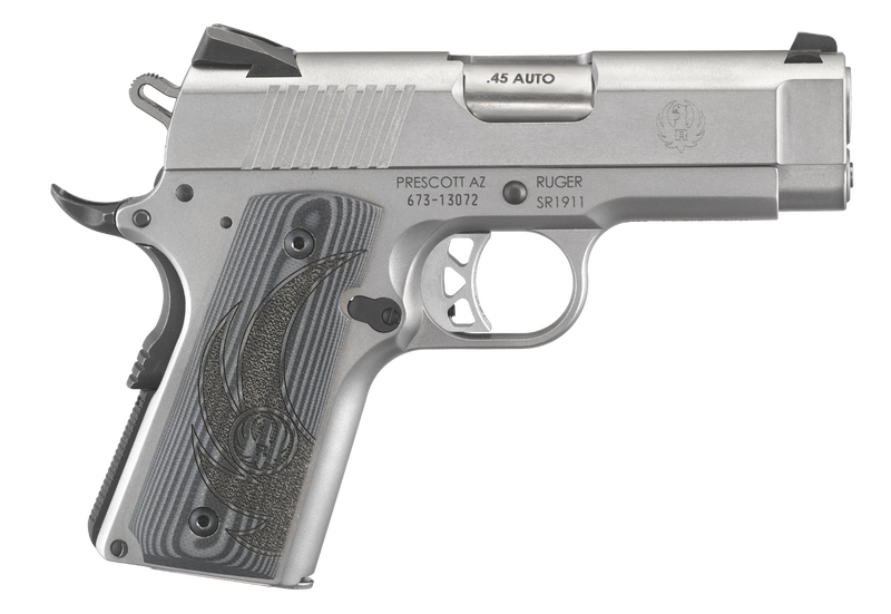 Ruger SR1911 Officer Stainless .45 ACP 3.6" Barrel 7-Rounds