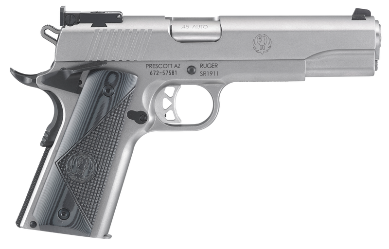 Ruger SR1911 Target Stainless .45 ACP 5" Barrel 8-Rounds