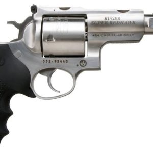 Ruger Super Redhawk Stainless .454 Casull 5" Barrel 6-Rounds Adjustable Rear Sight - Miami Shooters Supply