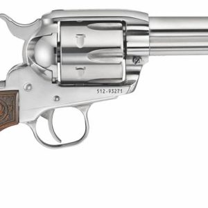 Ruger Vaquero Stainless .45 Colt 4.62" Barrel 6-Rounds Star Engraved Grips - Miami Shooters Supply