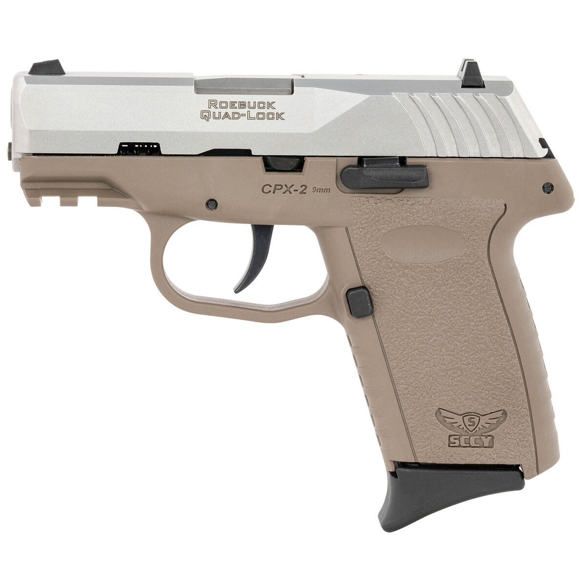 SCCY CPX-2 Gen 3 9mm Luger 3.1in Stainless Steel FDE Pistol - 10+1 Rounds - Image 2