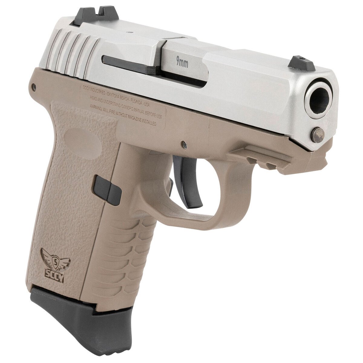 SCCY CPX-2 Gen 3 9mm Luger 3.1in Stainless Steel FDE Pistol - 10+1 Rounds - Image 3