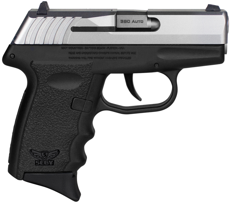 SCCY CPX-3 Gen3 Stainless / Black .380 ACP 2.96" Barrel 10-Rounds No Safety