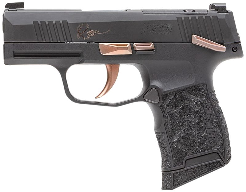 Sig Sauer P365 ROSE Black / Rose .380 Auto 3.1" Barrel 10-Rounds Manual Safety