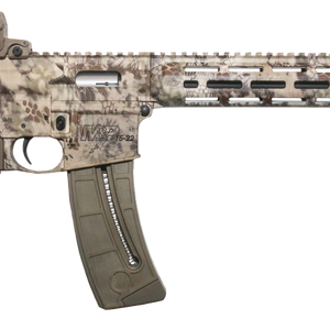 Smith and Wesson M&P 15-22 Kryptek Highlander Camo .22 LR 16" Barrel 25-Rounds