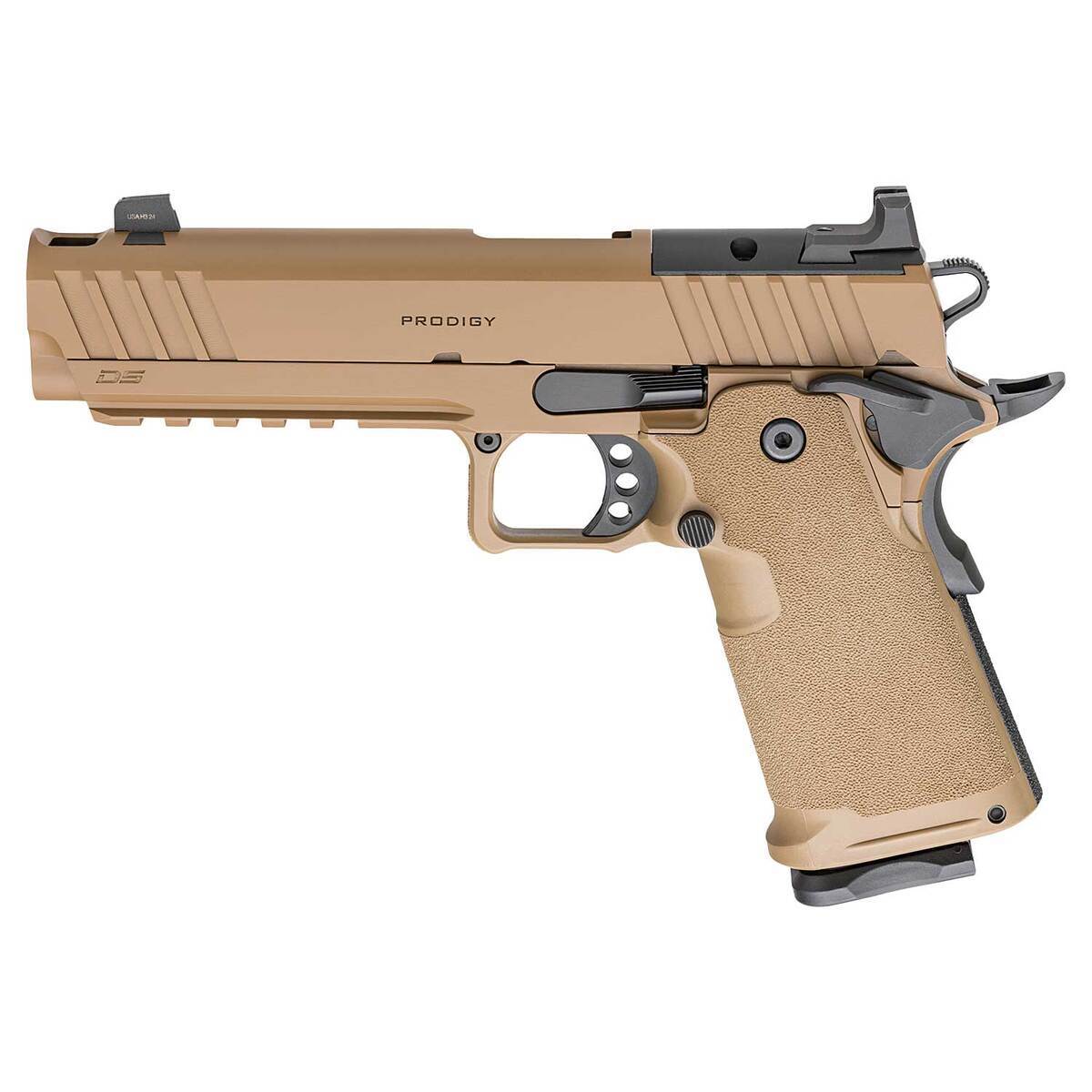 Springfield Armory 1911 DS Prodigy Comp AOS 9mm Luger 5in Coyote Brown Cerakote Pistol - 20+1 Rounds - Image 2