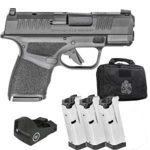 Springfield Armory Hellcat OSP Micro-Compact Gear Up Package 9mm Luger 3in Black Melonite Pistol - 10+1 Rounds - California Compliant