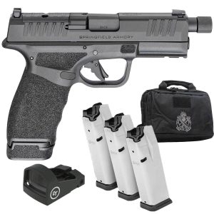 Springfield Armory Hellcat Pro OSP Threaded Gear Up Package 9mm Luger 4.4in Black Melonite Pistol - 17+1 Rounds