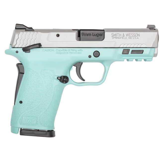 Smith and Wesson M&P9 SHIELD EZ M2.0 Robin's Egg Blue 9mm 3.7" Barrel 8-Rounds Manual Safety