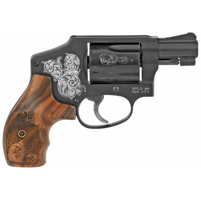 Smith and Wesson Model 442 .38 Special +P 1.88" Barrel 5-Rounds Engraved Smith and Wesson Model 442 .38 Special +P 1.88" Barrel 5-Rounds Engraved - HANDGUNS - Miami Shooters Supply