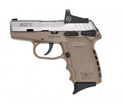 SCCY CPX-1 RD Flat Dark Earth / Stainless 9mm 3.1" Barrel 10-Rounds Red Dot Sight