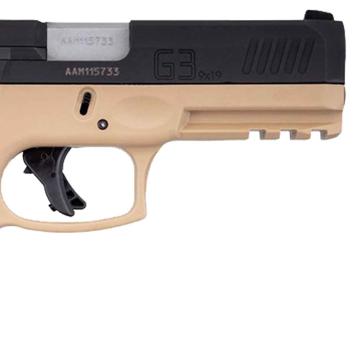 Taurus G3 9mm Luger 4in Black/Tan Pistol - 17+1 Rounds - Image 3