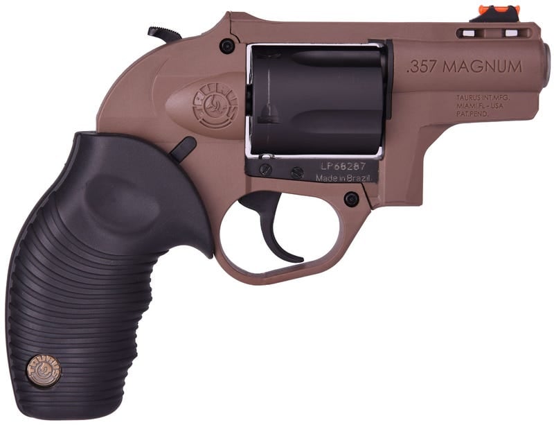 Taurus 605 Protector Polymer Brown .357 Mag 2" Barrel 5-Rounds Fiber Optic Front Sight Taurus 605 Protector Polymer Brown .357 Mag 2" Barrel 5-Rounds Fiber Optic Front Sight - HANDGUNS - Miami Shooters Supply