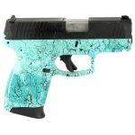 Taurus G3c Cyan w/ Black Splatter Frame 9mm 3.2" Barrel 12-Rounds