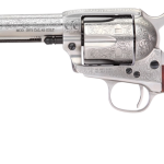 Taylors and Co 1873 Cattleman Nickel .357 Mag 5.5" Barrel 6-Rounds Floral Engraved