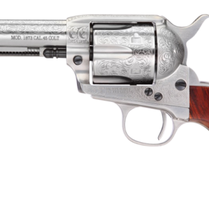 Taylors and Co 1873 Cattleman Steel .45 LC 4.75" Barrel 6-Rounds Floral Engraved