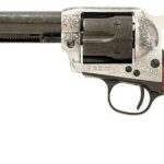 Taylors and Co Cattleman Photo Engraved Stainless / Black .45 Colt 5.5" Barrel 6-Rounds