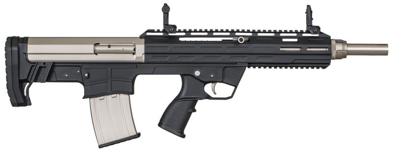 Tokarev TBP 12M Nickel/Black 12 Gauge 18.5" Barrel 5-Rounds 3"-Chamber