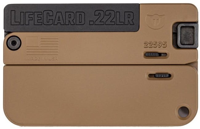 Trailblazer Firearms LifeCard Barrett Brown Aluminum .22 LR 2.5" Barrel 1-Rounds