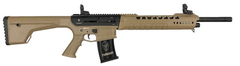 Typhoon Defense X12 Flat Dark Earth 12 GA 18.5" Barrel 5-Rounds