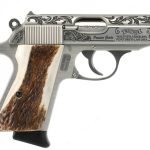 Walther PPK/S Engraved Stainless .380 ACP 3.3" Barrel 7-Rounds Stag Grips