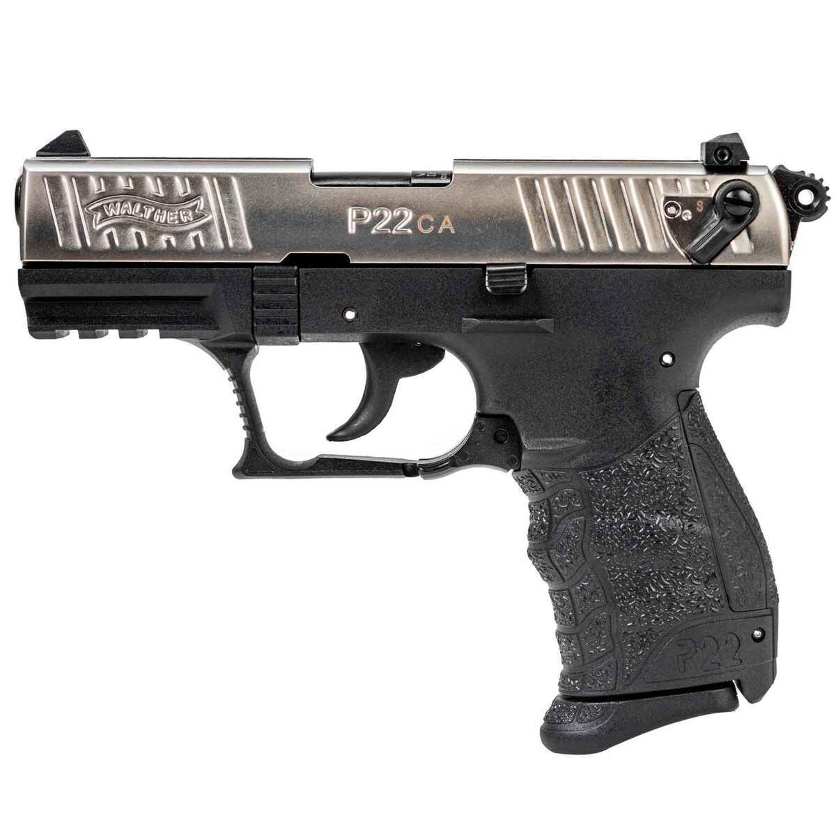 Walther P22 22 Long Rifle 3.42in Nickel Pistol - 10+1 Rounds - Image 2