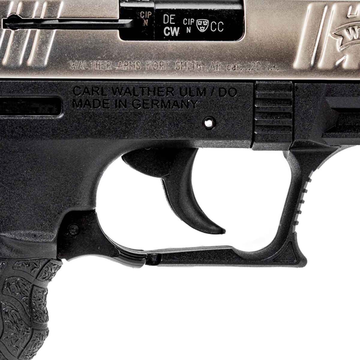 Walther P22 22 Long Rifle 3.42in Nickel Pistol - 10+1 Rounds - Image 3