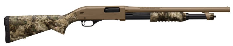 Winchester SXP Defender Mossy Oak Elements Terra Bayou / Flat Dark Earth 12 GA 18" Barrel 3"-Chamber 5-Rounds