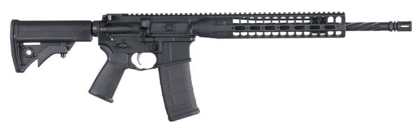 LWRC DI AR-15 5.56mm, 16″ Spiral-Fluted Barrel, NiCorr, Compact Stock, 30rd