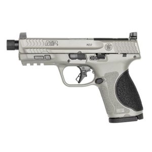Smith & Wesson M&P M2.0 Spec Series Kit 9mm, 4.6″ TB, Optics Ready, NTS, Bull Shark Gray, 15rd/23rd Ext.