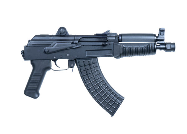 Arsenal SAM7K-34 AK Pistol 7.62x39mm, 8.5″ Barrel, No Stock, Polymer, Black, Ships w/ 5rd Mag