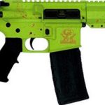AR-15 Pistol in 5.56 NATO / .223 Remington with 7.5" Nitride Barrel and Zombie Splatter Finish, 30-Round Capacity