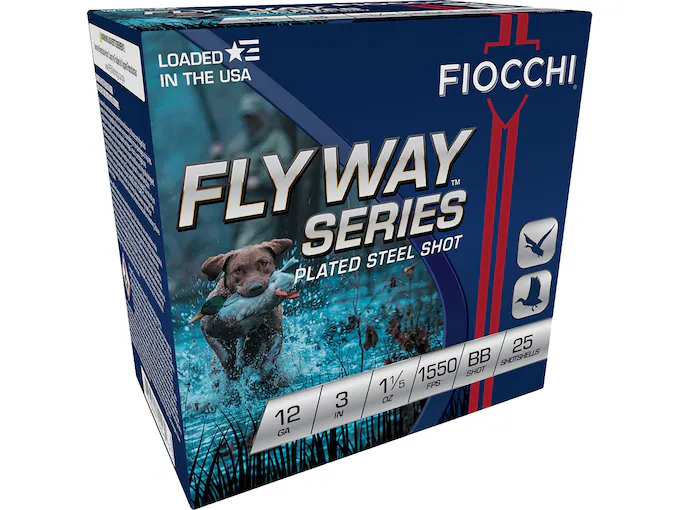 Fiocchi 3-1/2" Speed Steel 12 Gauge Steel Shot Ammunition - High-Velocity Waterfowl Loads