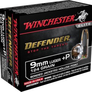 Winchester Defender 9mm Luger +P Ammo 124 Grain Winchester PDX1 Bonded Jacketed Hollow Point 200 rounds - Fast Ship - Air Gun Ammo - Miami Shooters Supply