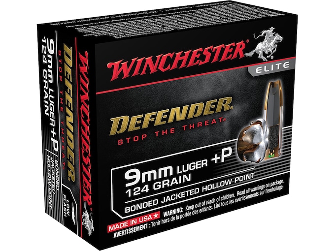 Winchester Defender 9mm Luger +P Ammo 124 Grain Winchester PDX1 Bonded Jacketed Hollow Point 200 rounds - Fast Ship Winchester Defender 9mm Luger +P Ammo 124 Grain Winchester PDX1 Bonded Jacketed Hollow Point 200 rounds - Fast Ship - Air Gun Ammo - Miami Shooters Supply