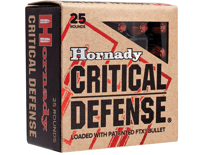 In Stock: Hornady Critical Defense 9mm Luger Ammo 115 Grain Hornady FTX Polymer Tip Box of 200 rounds In Stock: Hornady Critical Defense 9mm Luger Ammo 115 Grain Hornady FTX Polymer Tip Box of 200 rounds - Air Gun Ammo - Miami Shooters Supply