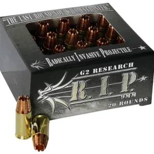 G2 Research R.I.P. 9mm Luger Ammo 92 Grain G2 R.I.P. Fragmenting Hollow Point Lead Free Box of 100 rounds For Sale - Air Gun Ammo - Miami Shooters Supply