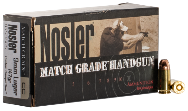 NOSLER MATCH GRADE HANDGUN AMMO
