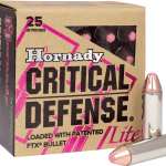 HORNADY CRITICAL DEFENSE LITE 9MM LUGER (9X19 PARA)  HANDGUN AMMO AMMO